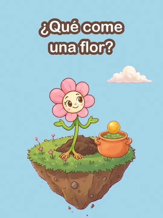 ¿Qué come una flor?